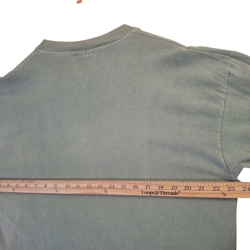 Vintage Brown University Long Sleeve T-Shirt Men's Large Green Anvil Made in USA - Picture 6 of 8